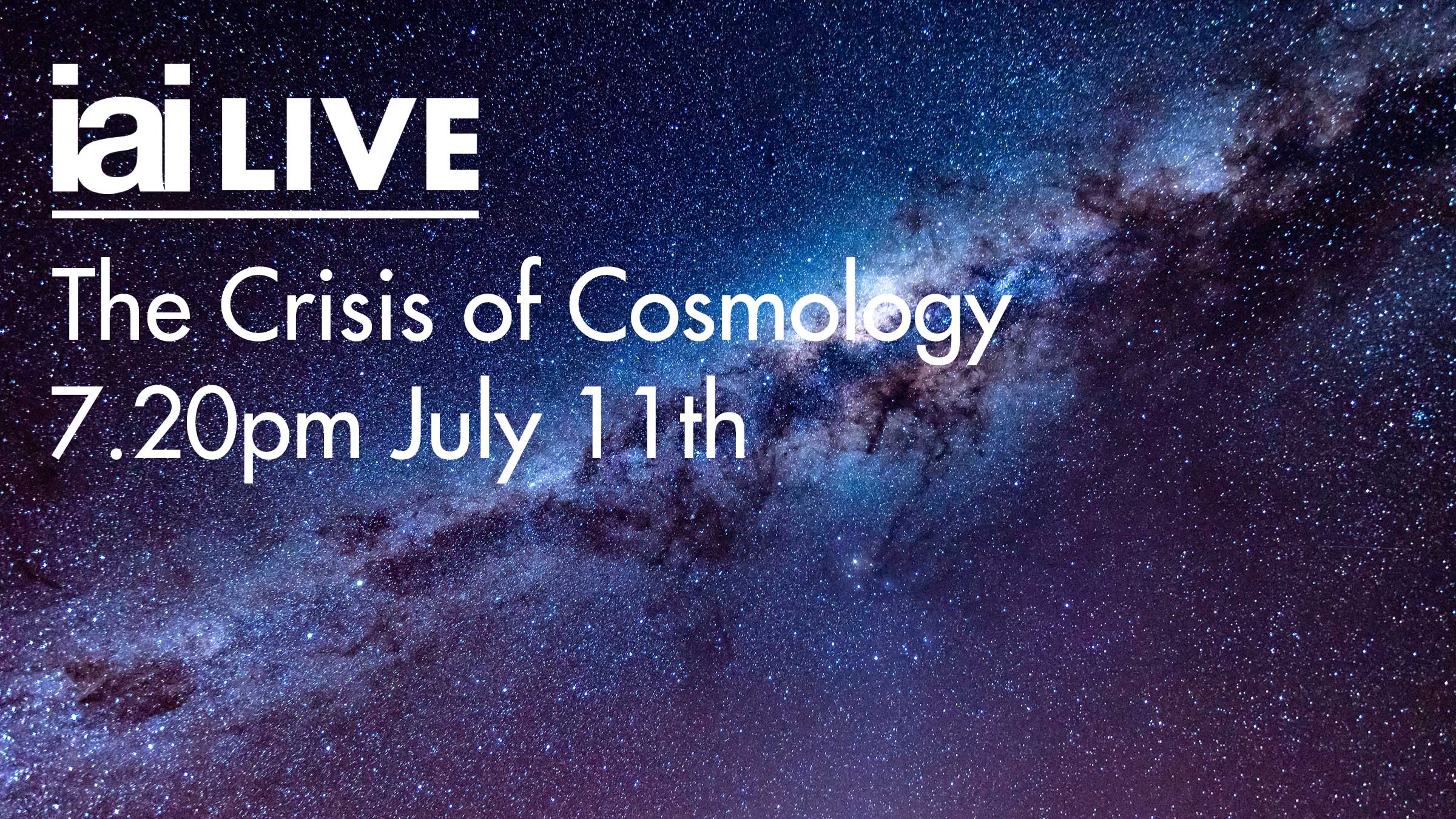 Talk - The Crisis of Cosmology