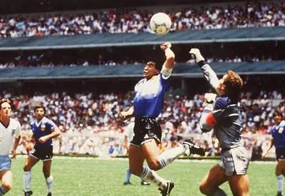 Diego Maradonas hand of God