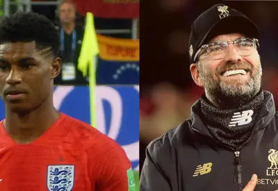 Rashford and Klopp.and